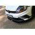 Накладка сплиттер на передний бампер на Volkswagen Golf VII GTI Clubsport
